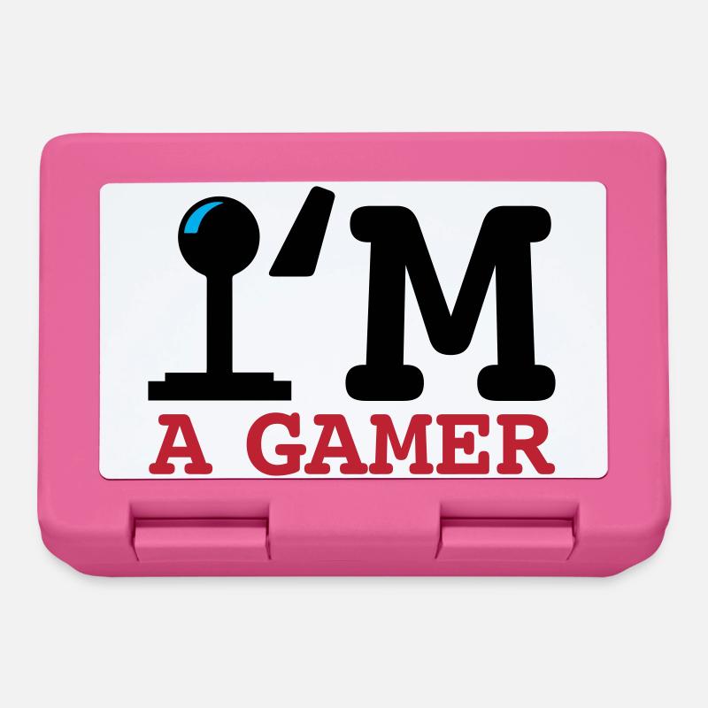 A Gamer Bold Typografie - Brotdose - Pink