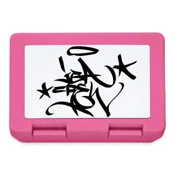 Graffiti Tag JGA Crew Angel 02 1C - Lunchbox - pink - Front