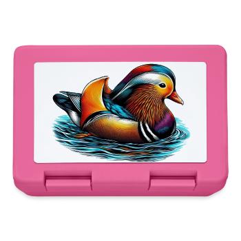 Mandarin duck - Lunchbox - pink - Front