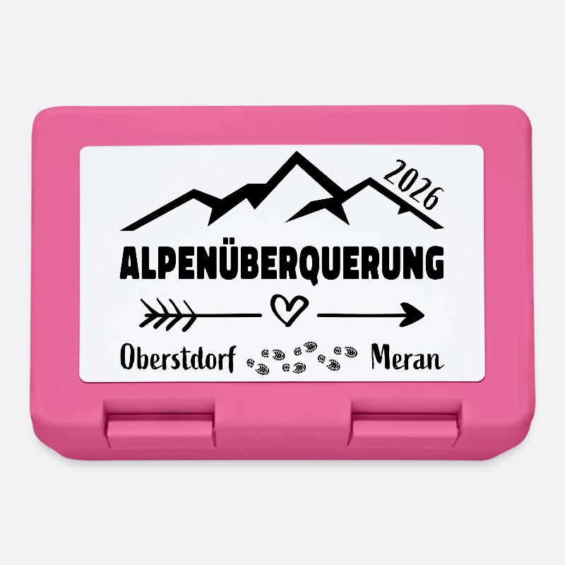 Alpenüberquerung E5 2026 Oberstdorf Meran - Brotdose - Pink