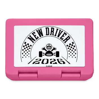New Driver 2026 (Driving Licence / Black) - Lunchbox - pink - Front