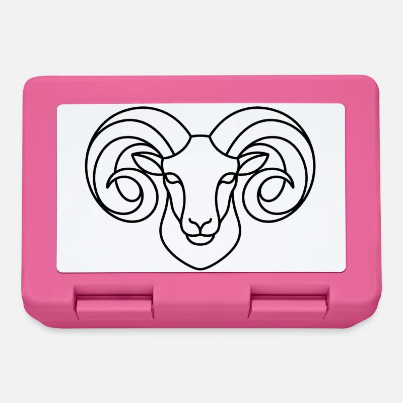Strong ram's head - Lunchbox - pink