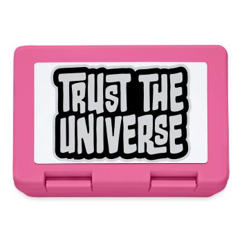 Trust The Universe Spirituell Universum Zitat Logo - Brotdose - Pink - Vorne