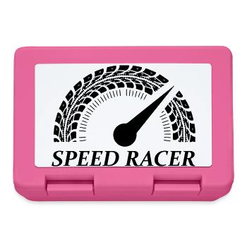 Speedometer Speed Racer - Lunchbox - pink - Front