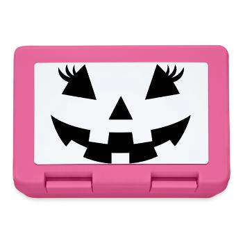 Mitternachts-Kürbis-Silhouette - Brotdose - Pink - Vorne