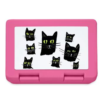 Mitternachts-Katzenaugen-Muster - Brotdose - Pink - Vorne