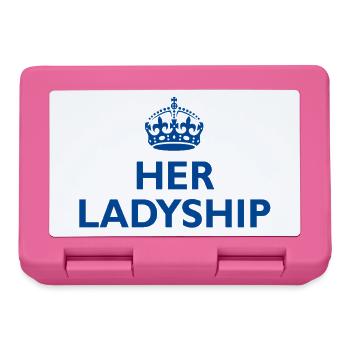 Ihre Ladyship – ein Design für elegante Damen - Brotdose - Pink - Vorne