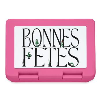 Frohe festliche Monster-Feiertage - Brotdose - Pink - Vorne