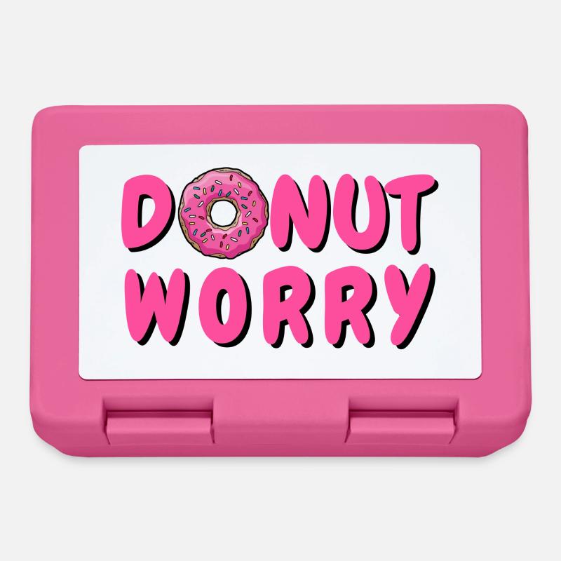 DONUT - DON´T WORRY - DONUT WORRY - DONUTS - Brotdose - Pink