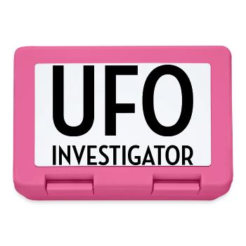 UFO - Alien - Unidentified flying object - Space - Lunchbox - pink - Front