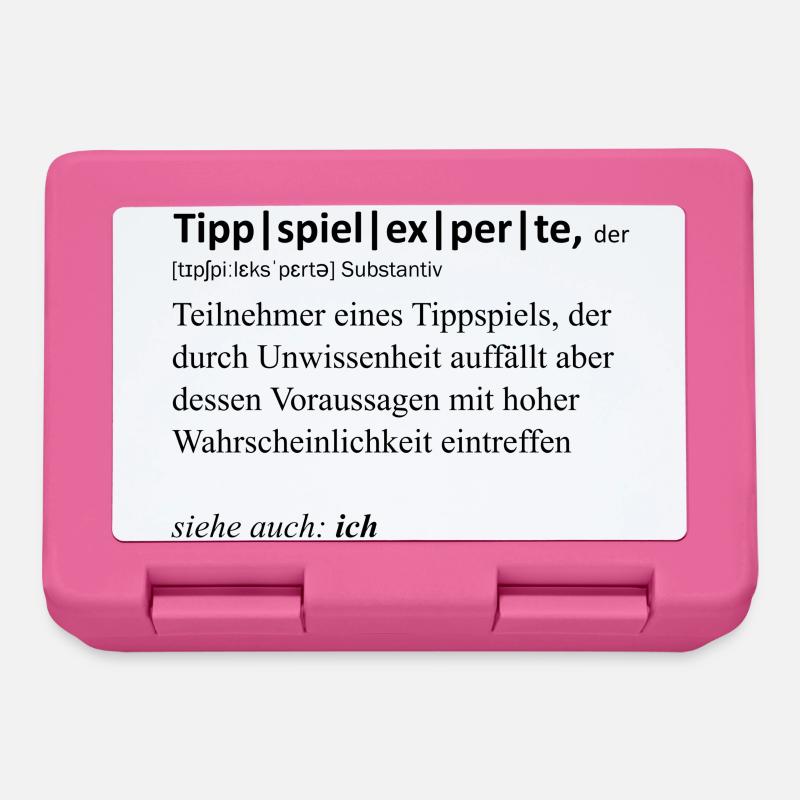 Tippspielexperte, der - Brotdose - Pink