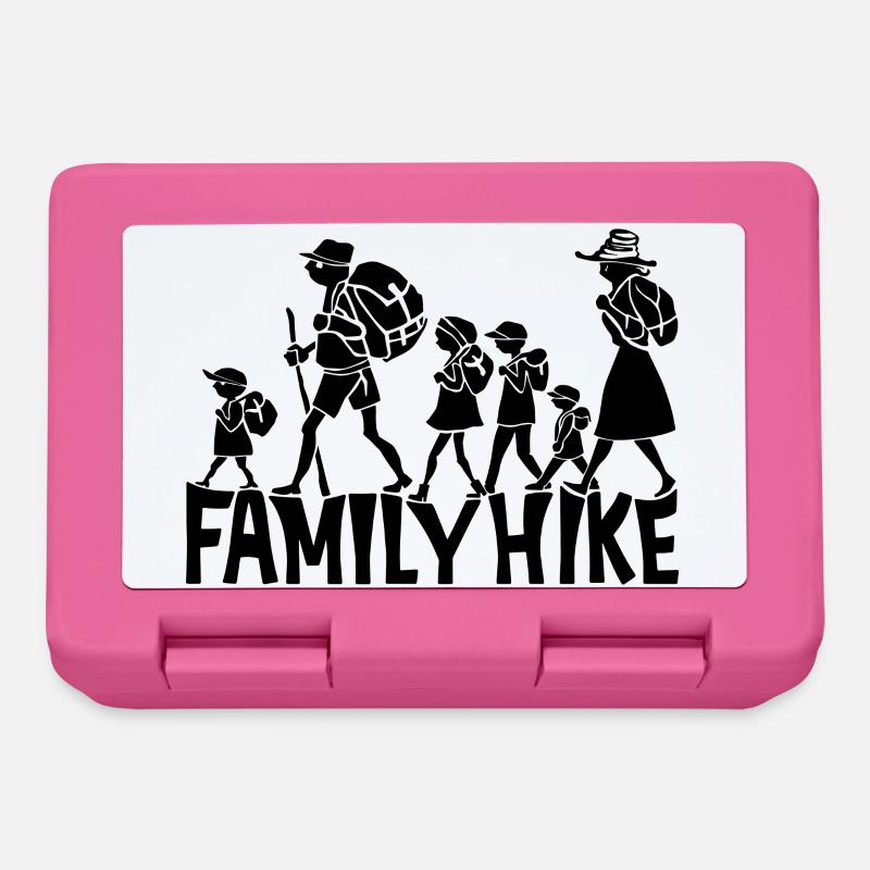 Conception de randonnée familiale pour les équipes familiales et plus encore... - Boîte à goûter - rose