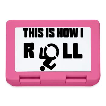So rolle ich meinen Rollstuhl * - Brotdose - Pink - Vorne