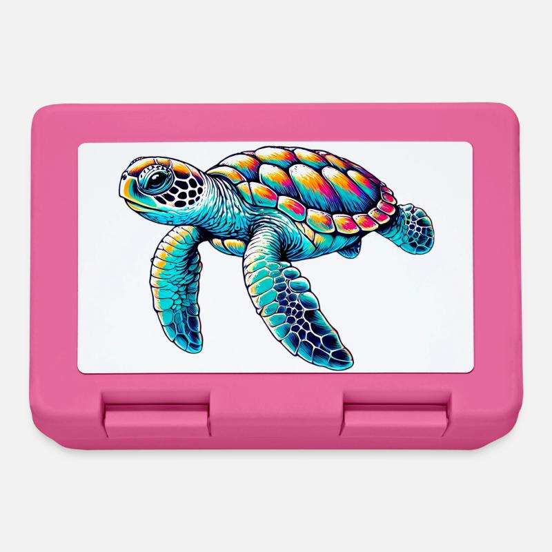 Schildkröte - Brotdose - Pink
