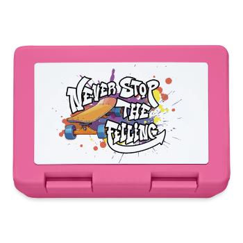 Skateboard Graffiti Motivation Design - Brotdose - Pink - Vorne