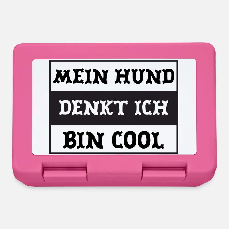 Mein Hund denkt ich bin cool - Brotdose - Pink