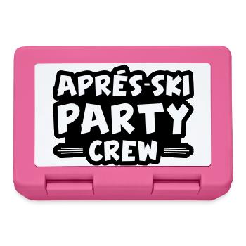 Équipe de fête après ski - Boîte à goûter - rose - Devant