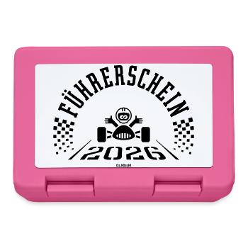 Driver's license 2026 (novice driver / Black) - Lunchbox - pink - Front