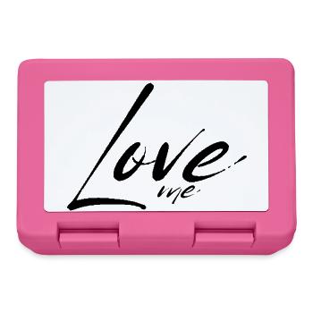 Love me - Brotdose - Pink - Vorne