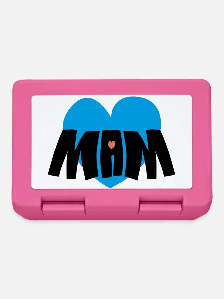 Mom heart - Lunchbox - pink