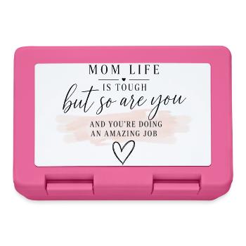 Amazing Job Pink Quote - Lunchbox - pink - Front