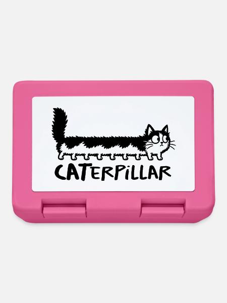 Chat chenille CATerpillar - Brotdose - Pink