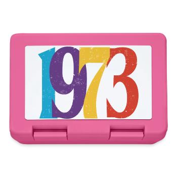 Geboren 1973 Geburtstagsgeschenk Geburtstag 73 - Brotdose - Pink - Vorne