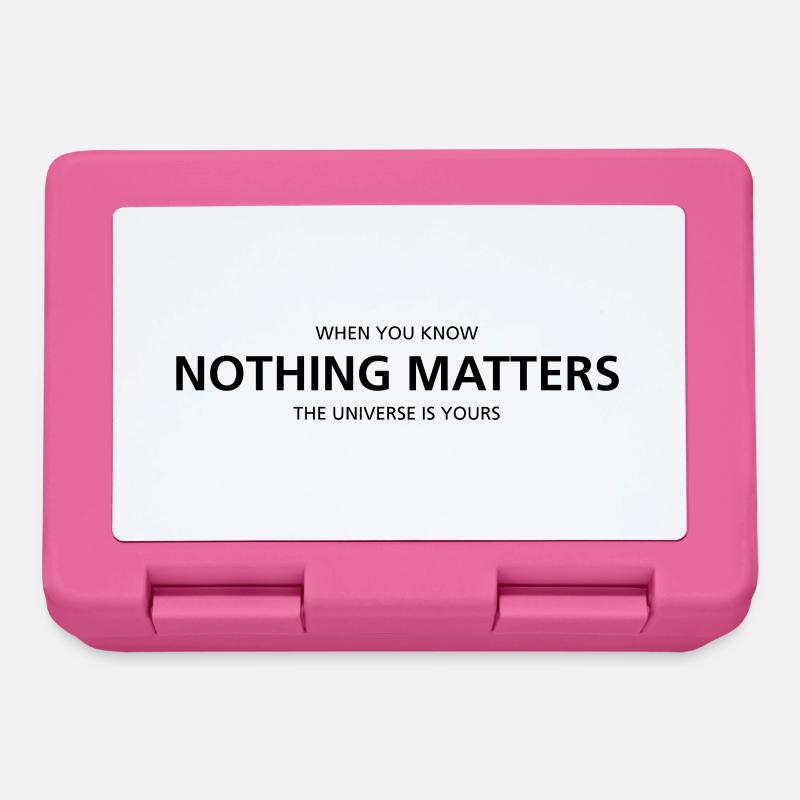 Nothing Matters - Lunchbox - pink
