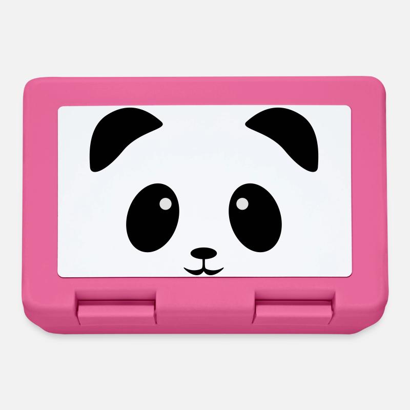 Visage de panda - Boîte à goûter - rose