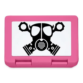Kolben Skull Totenkopf - Brotdose - Pink - Vorne