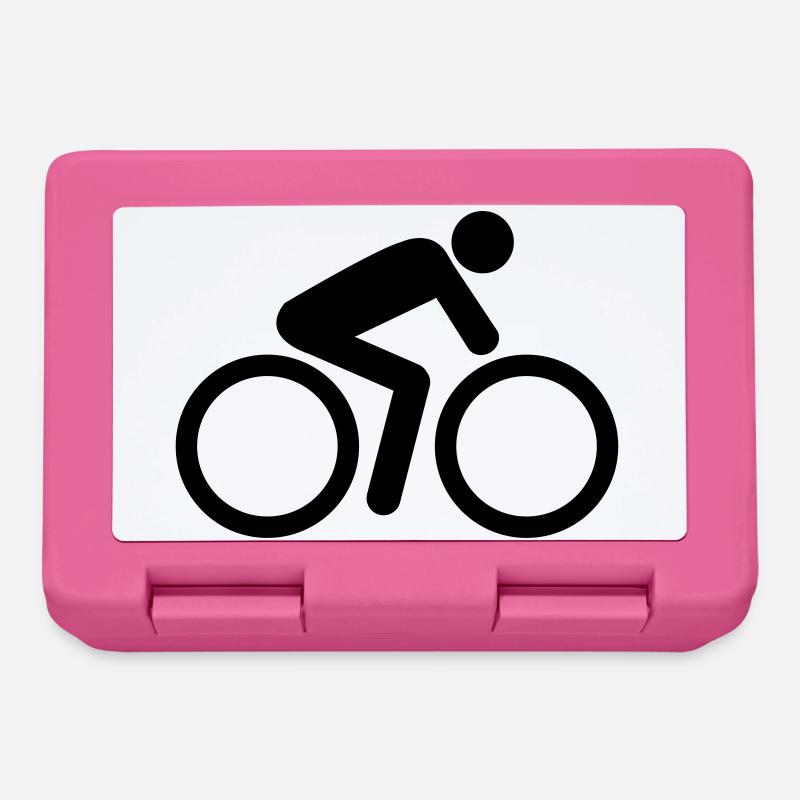 biker cyclist - Lunchbox - pink