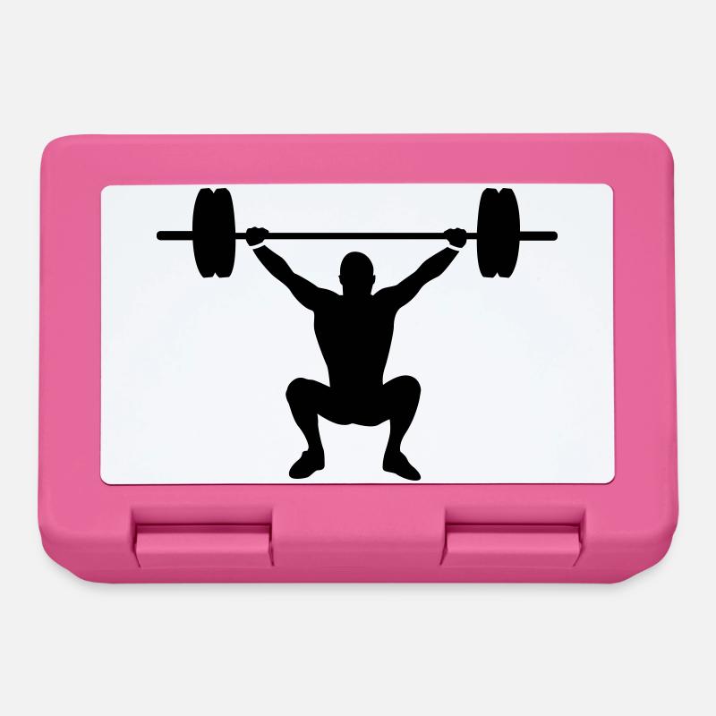 weight lifting - Lunchbox - pink