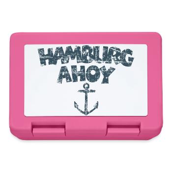 Hamburg Ahoy Anker (Vintage/Blau) - Brotdose - Pink - Vorne