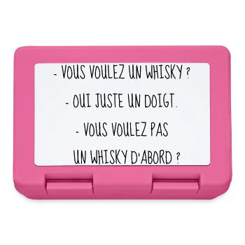 Cinéma / Citation / Série télé / Geek - Boîte à goûter - rose - Devant