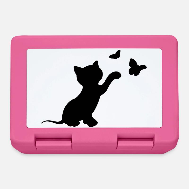 cat - Lunchbox - pink
