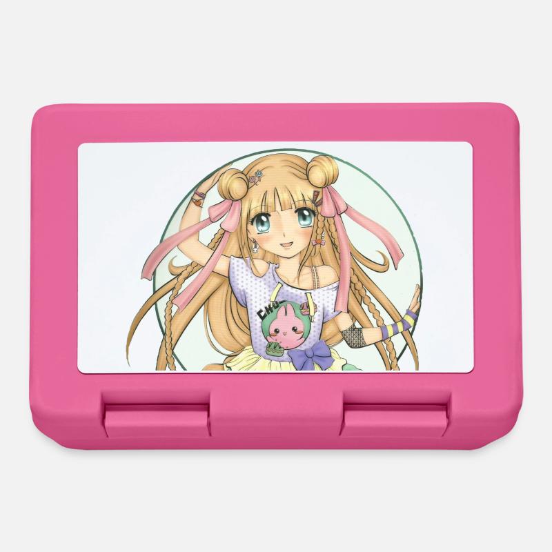 Mangas - Boîte à goûter - rose