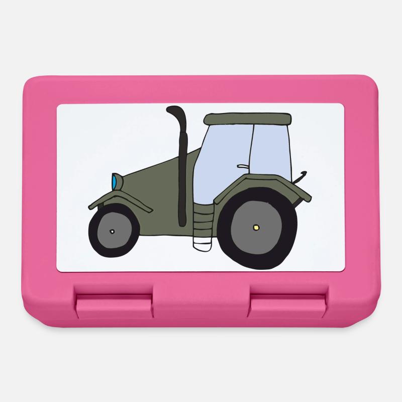 traktor oldtimer - Brotdose - Pink