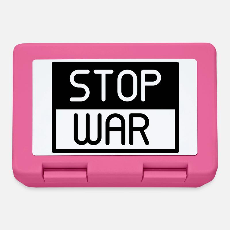 Stoppt den Krieg, keinen Krieg - Brotdose - Pink
