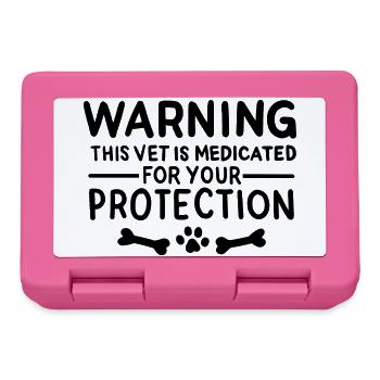 Funny veterinarian - Lunchbox - pink - Front
