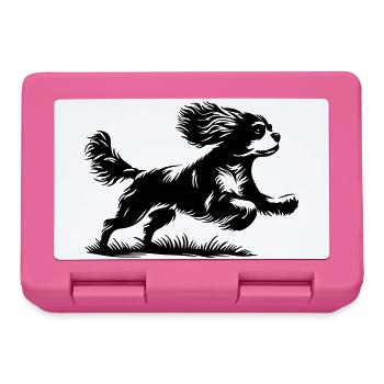 Cavalier King Charles Spaniel - Boîte à goûter - rose - Devant