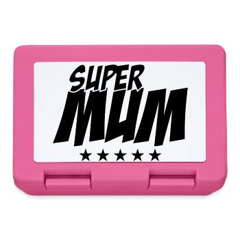 Super Maman - Fête des Mères - Boîte à goûter - rose - Devant