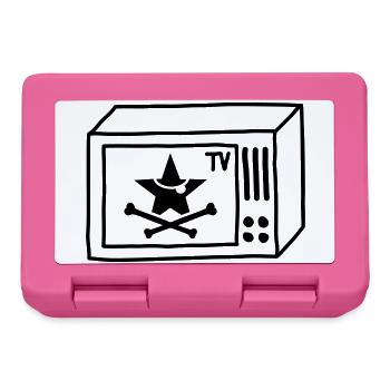 Piraten TV – Freies Fernsehen & Punk Style - Brotdose - Pink - Vorne