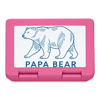 Papa Bear - Lunchbox - pink - Front
