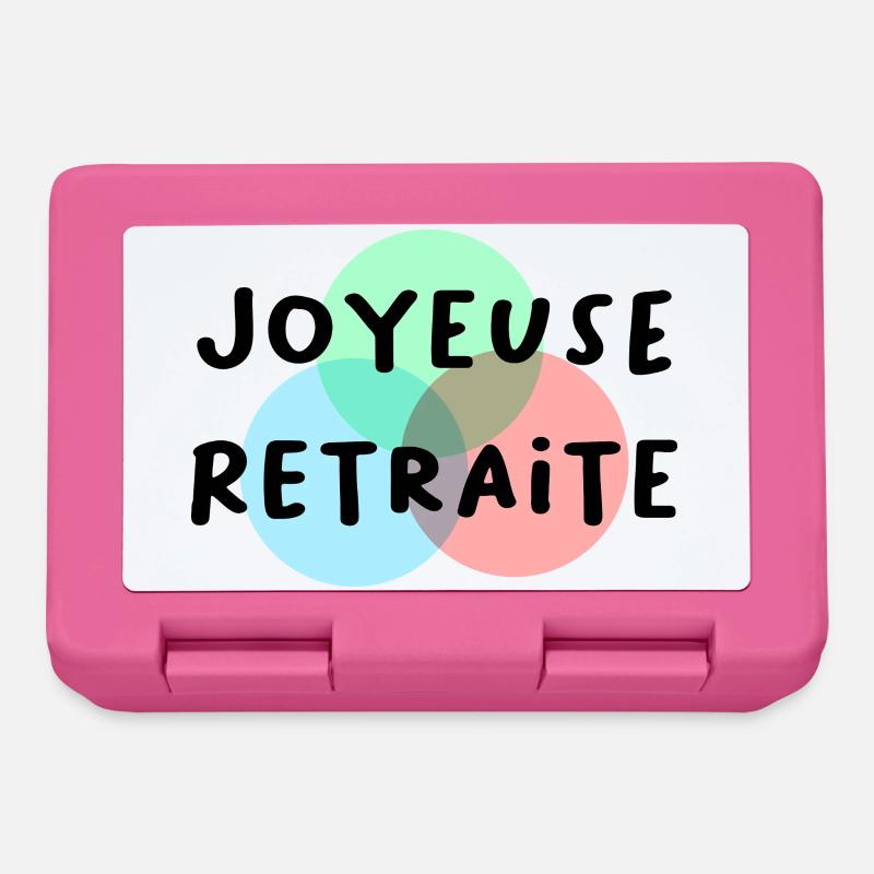 JOYEUSE RETRAITE. RETRAITE. RETRAITEE. RETRAITE - Boîte à goûter - rose