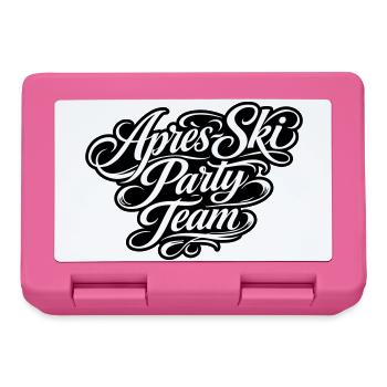 Équipe de la fête d’après-ski - Boîte à goûter - rose - Devant