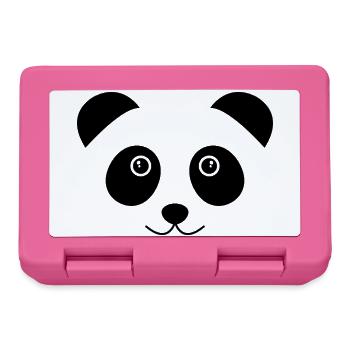 Panda-Gesicht - Brotdose - Pink - Vorne