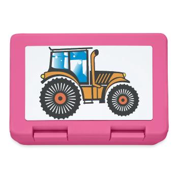 Tractor Tractor Agriculture Design - Lunchbox - pink - Front