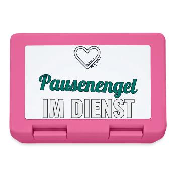 Ange de service – cadeau pour l’enseignant - Boîte à goûter - rose - Devant