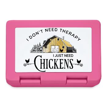 Thérapie de la ferme de poulets - Boîte à goûter - rose - Devant