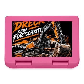 Fortschritt durch Schmutz - Brotdose - Pink - Vorne
